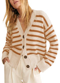 Soft Striped Cardigan 