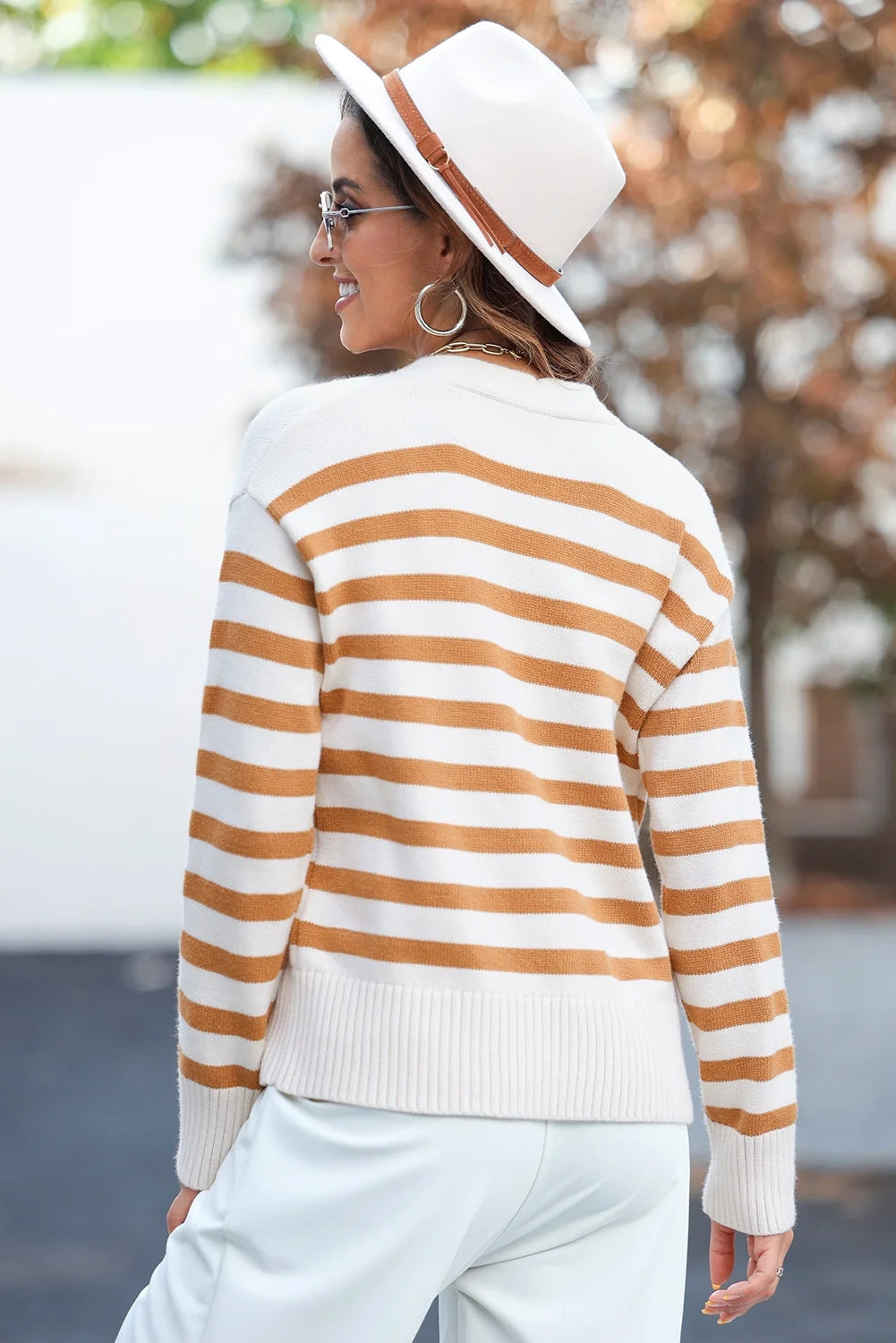 Soft Striped Cardigan 