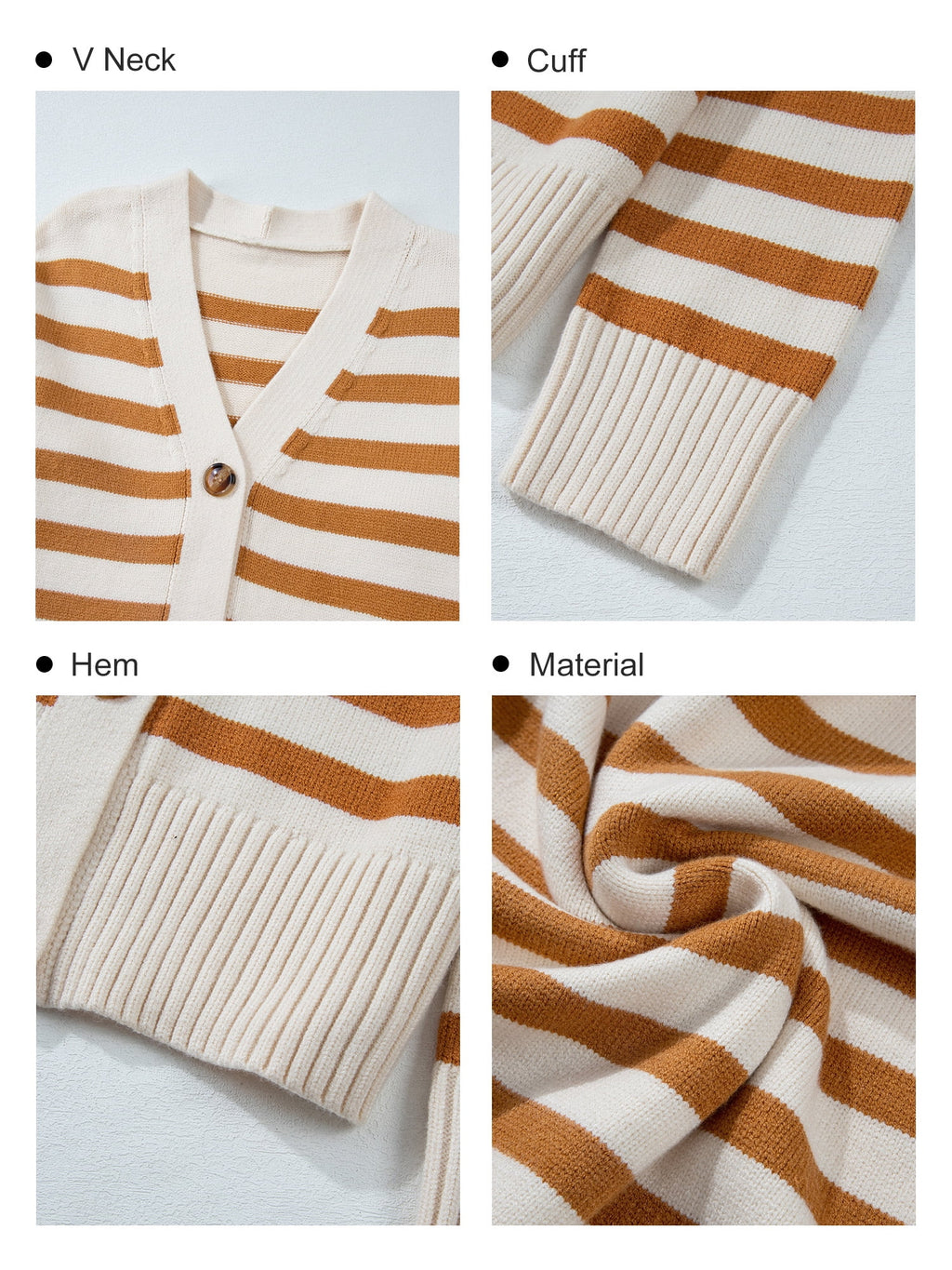 Soft Striped Cardigan 