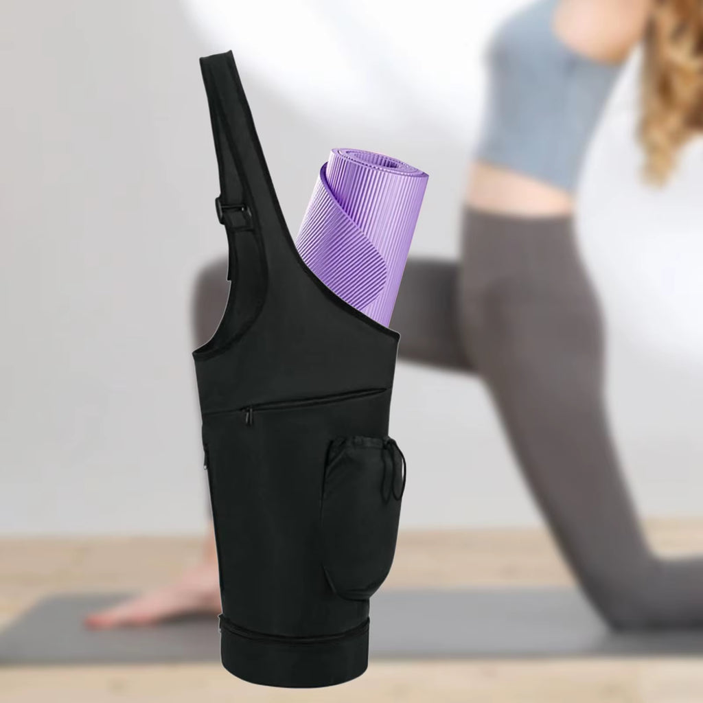 Yoga Mat Bag with Adjustable Shoulder Strap & Drawstring 
